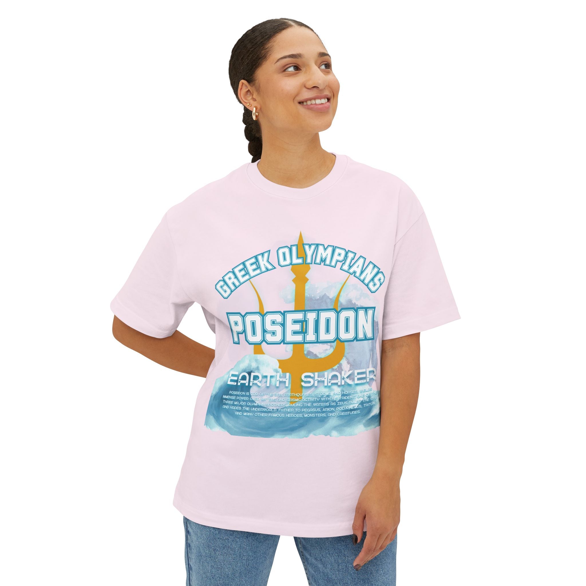 Poseidon Mythology Graphic Tee — Greek Pantheon Inspired Design