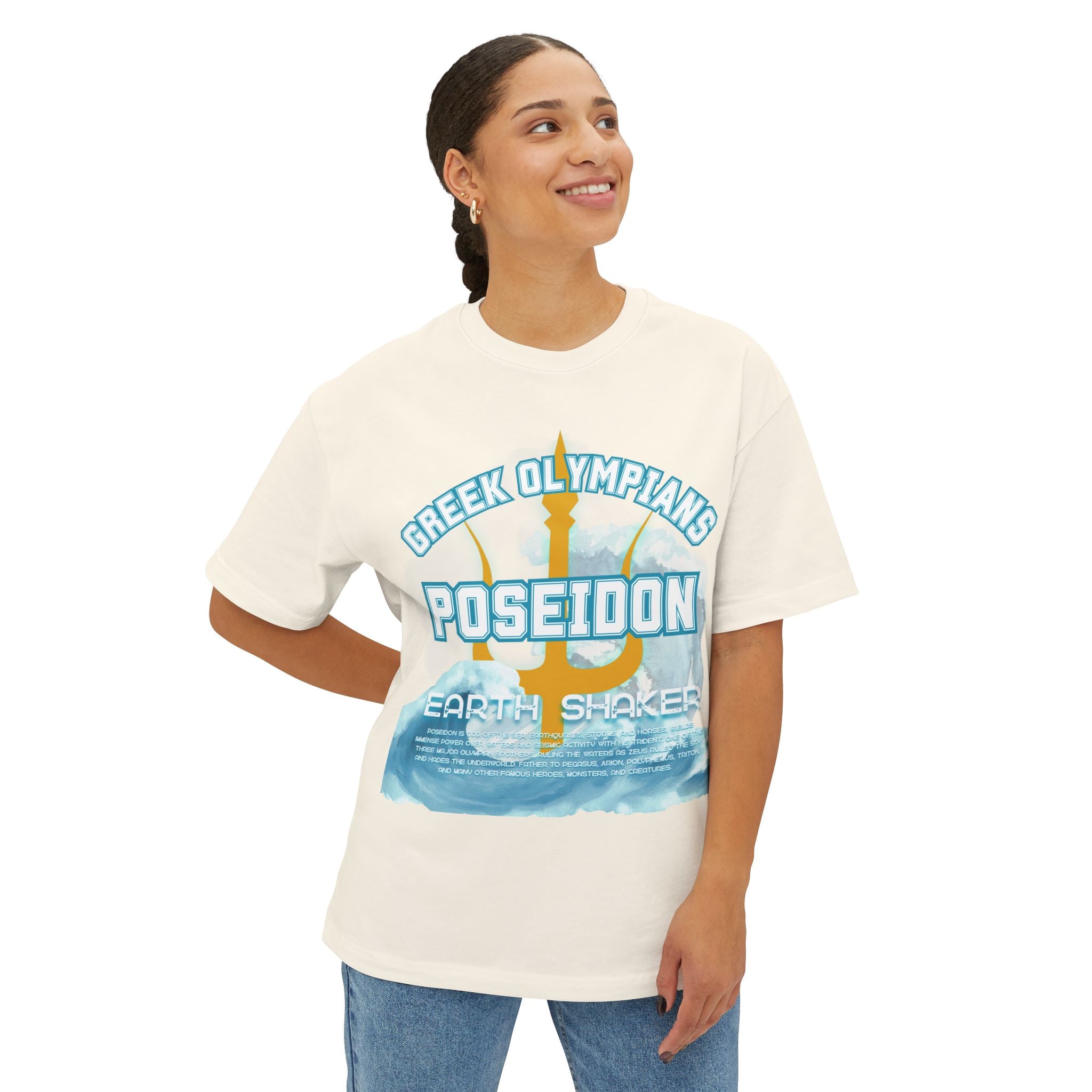 Poseidon Mythology Graphic Tee — Greek Pantheon Inspired Design