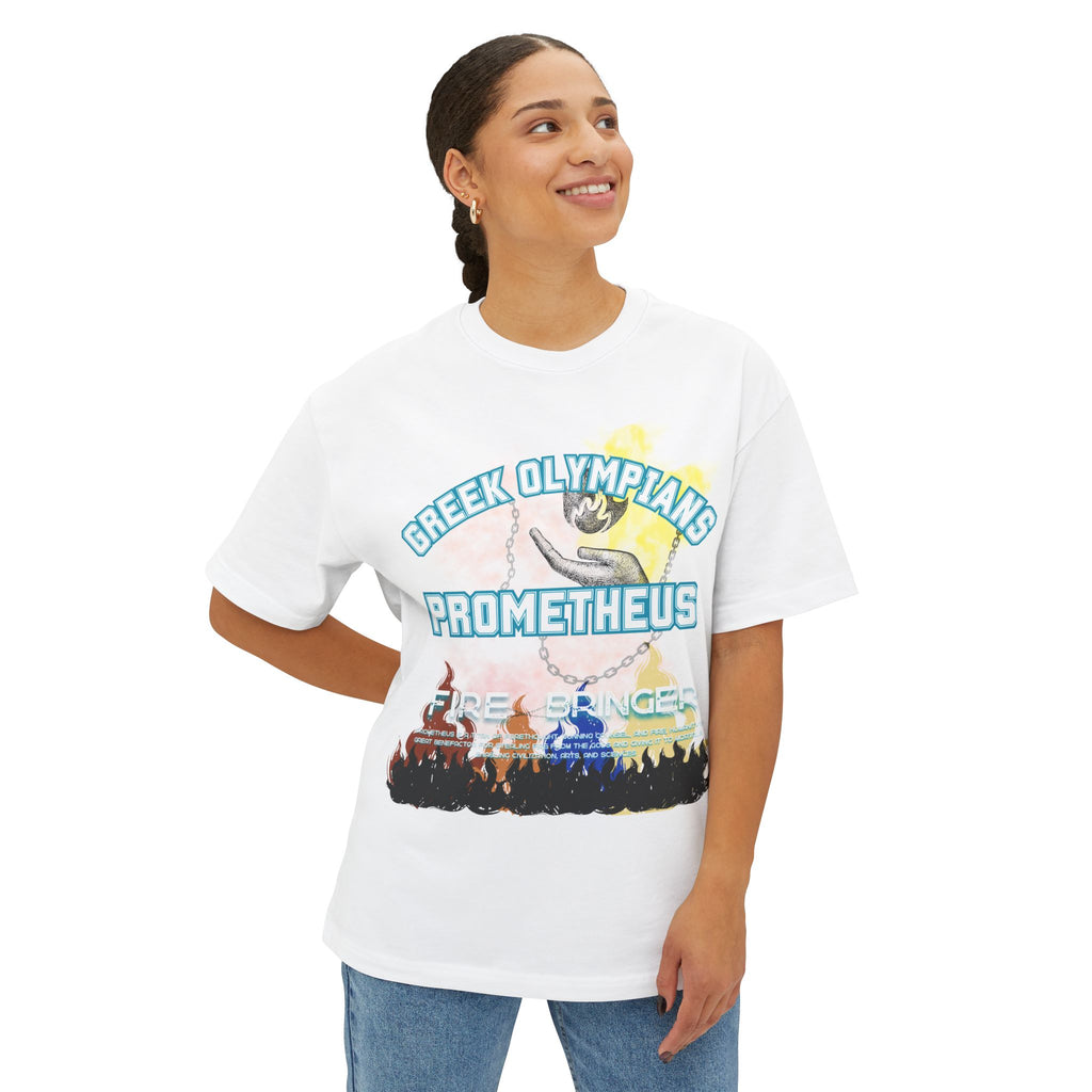 Prometheus Mythology Graphic Tee — Greek Pantheon Inspired Design