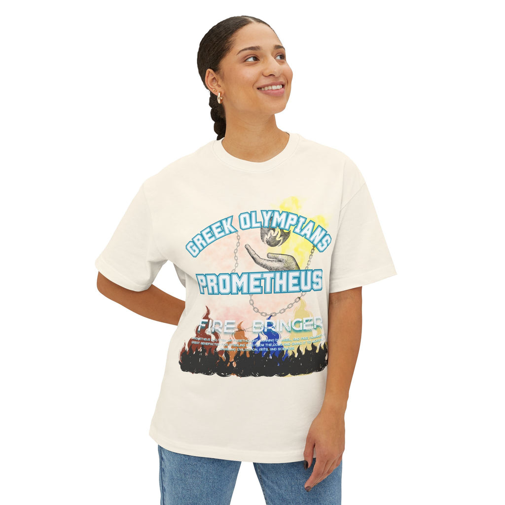 Prometheus Mythology Graphic Tee — Greek Pantheon Inspired Design
