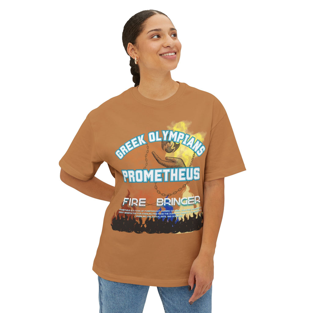 Prometheus Mythology Graphic Tee — Greek Pantheon Inspired Design