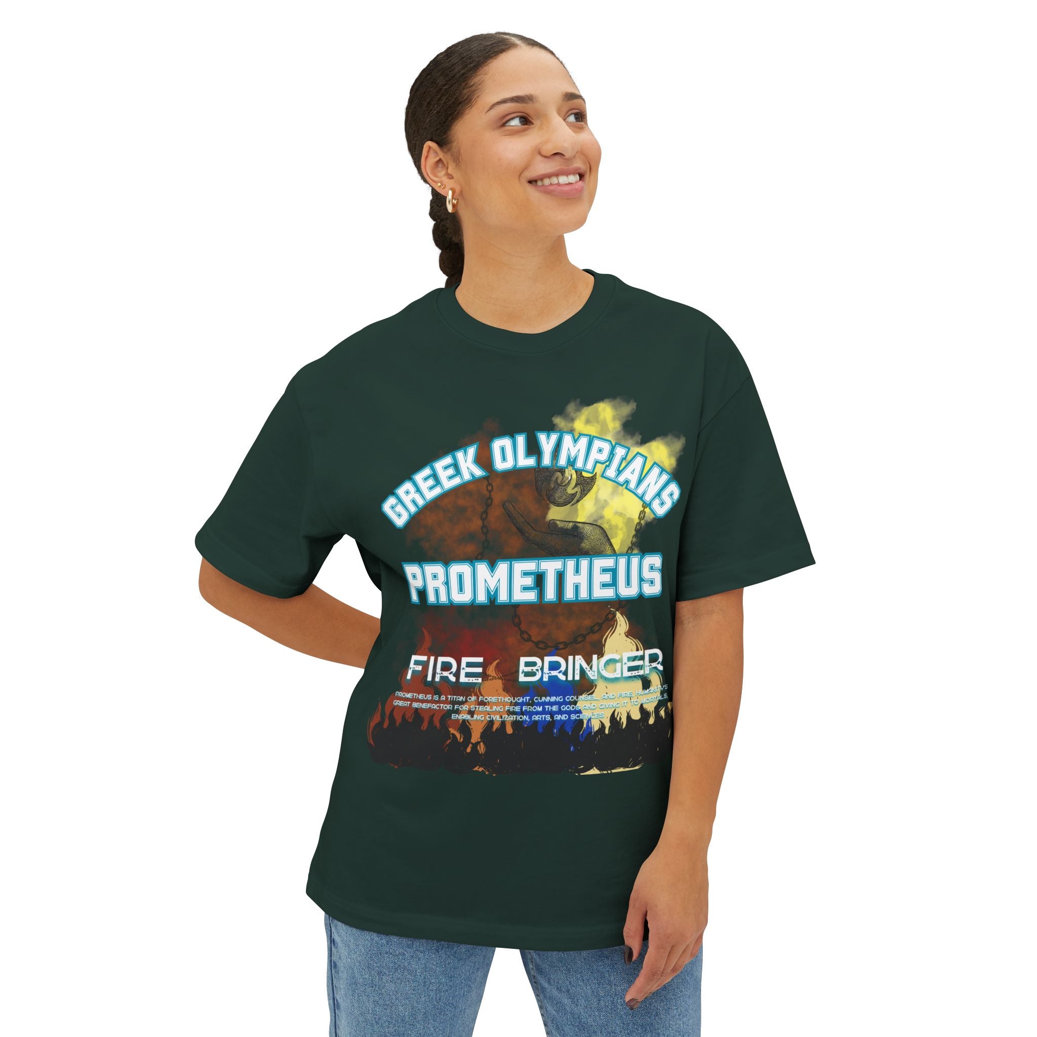 Prometheus Mythology Graphic Tee — Greek Pantheon Inspired Design
