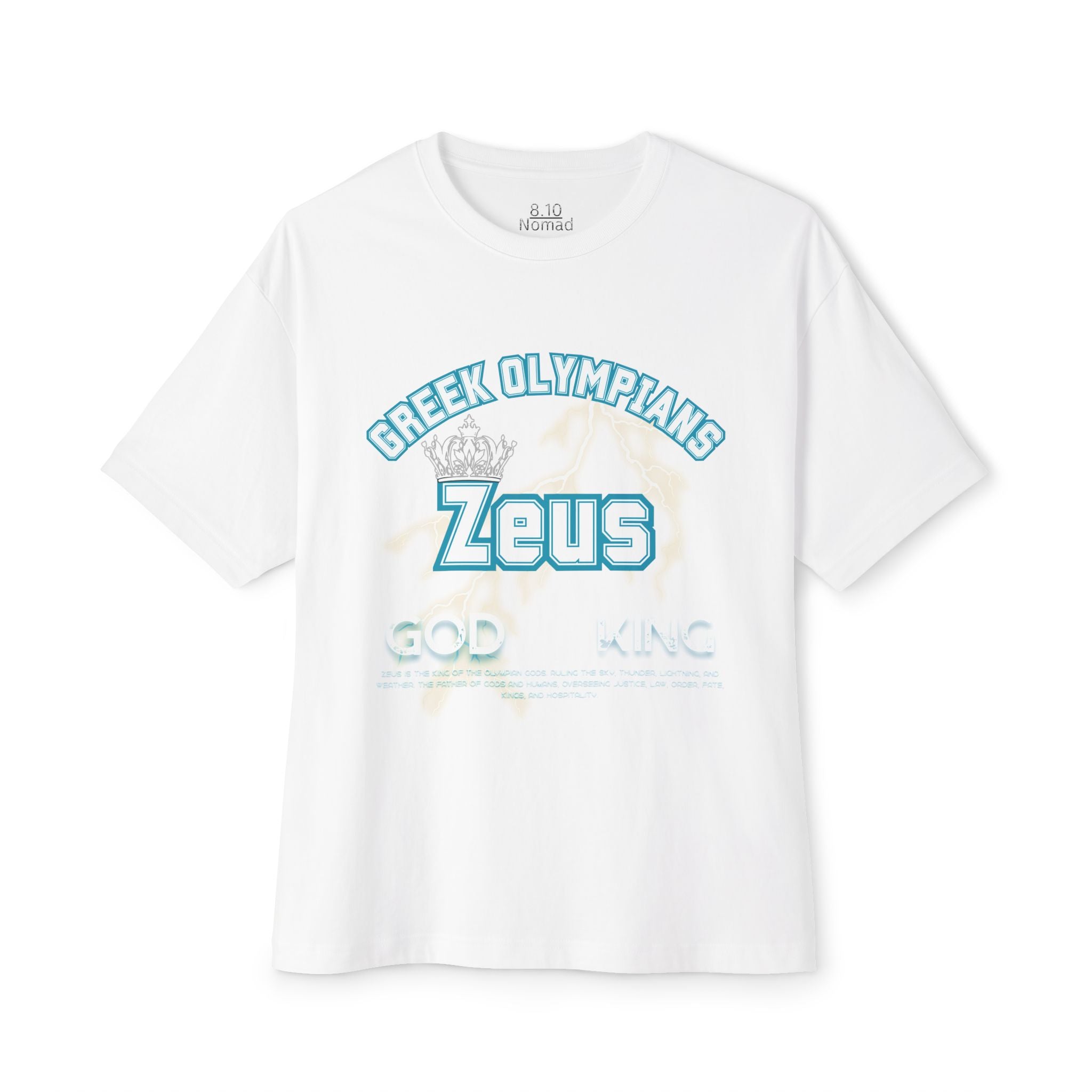 Zeus Mythology Graphic Tee — Greek Pantheon Inspired Design