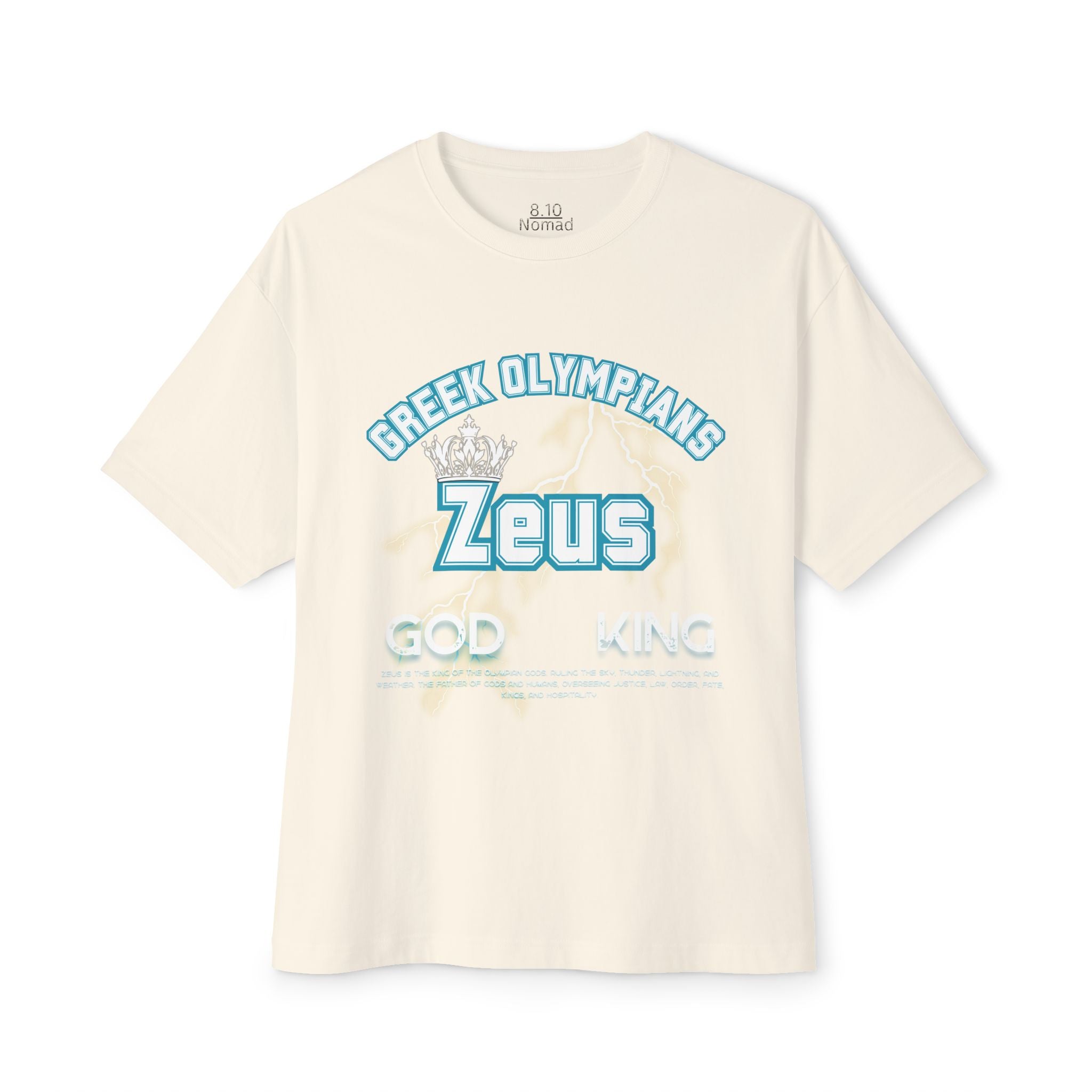 Zeus Mythology Graphic Tee — Greek Pantheon Inspired Design