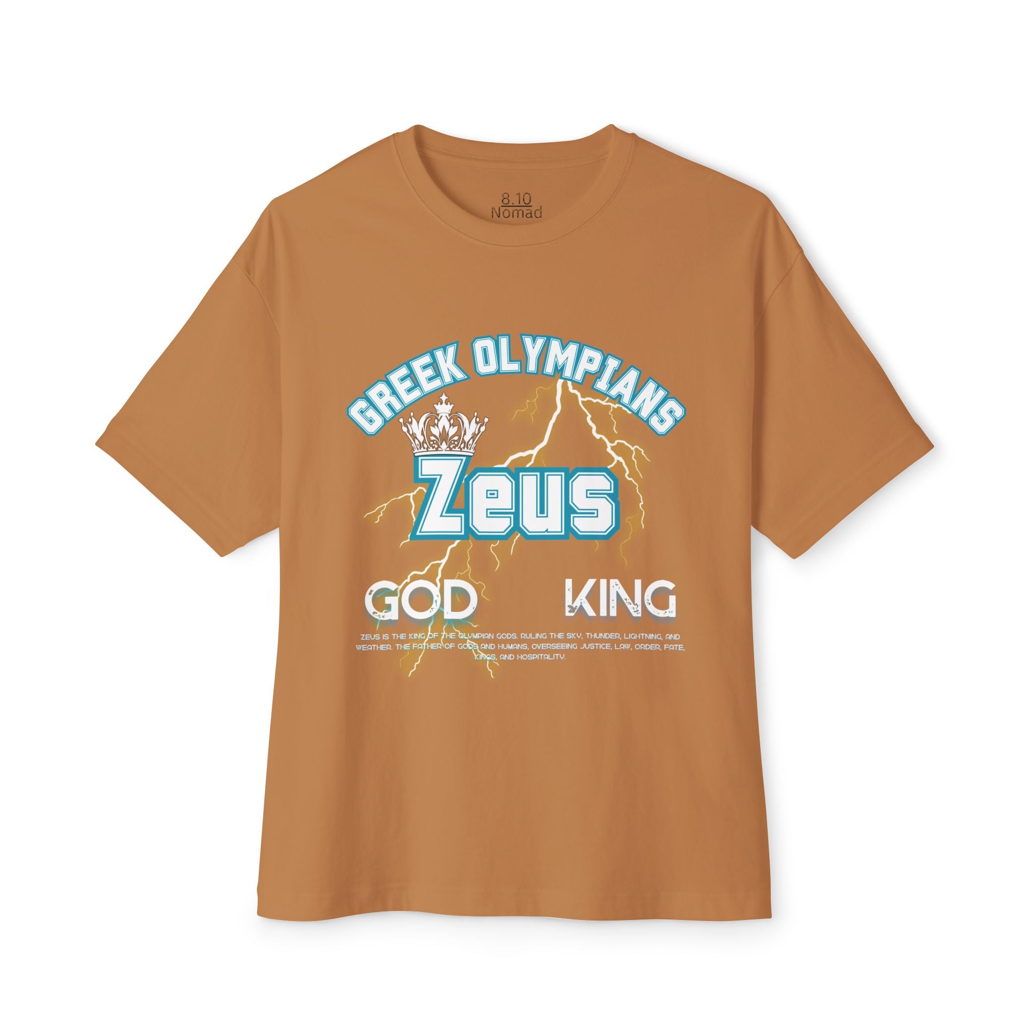 Zeus Mythology Graphic Tee — Greek Pantheon Inspired Design