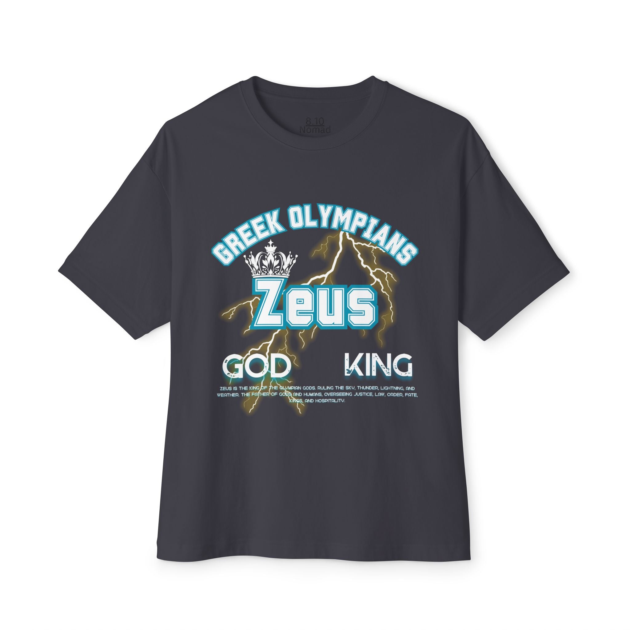 Zeus Mythology Graphic Tee — Greek Pantheon Inspired Design