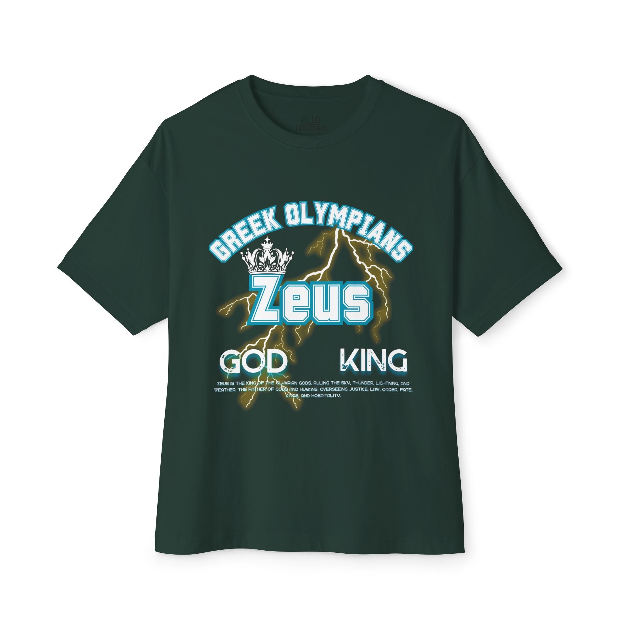 Zeus Mythology Graphic Tee — Greek Pantheon Inspired Design