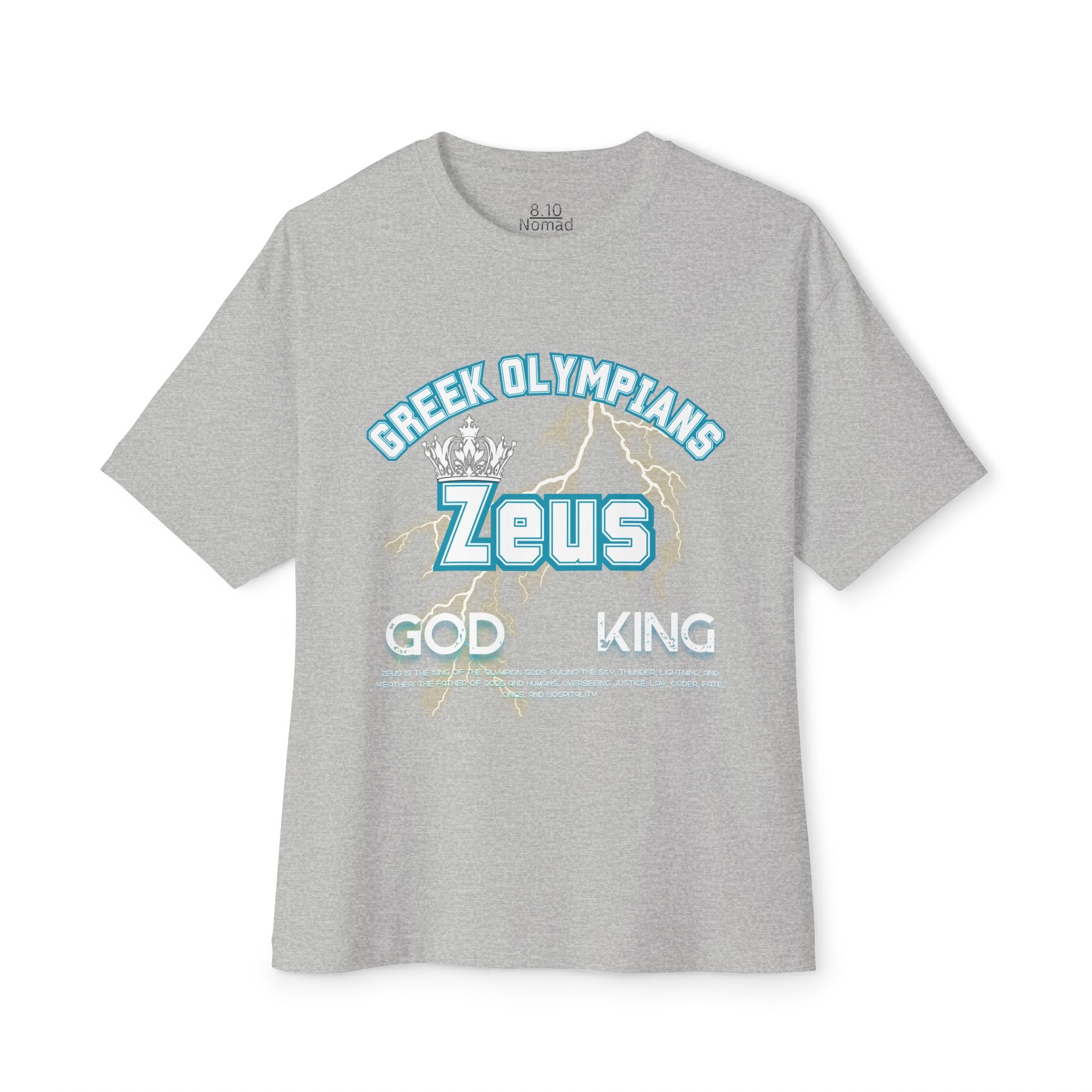 Zeus Mythology Graphic Tee — Greek Pantheon Inspired Design